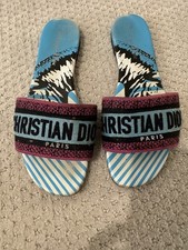 Christian Dior Authentic Sandals Flat Shoes Size 38 Us 8