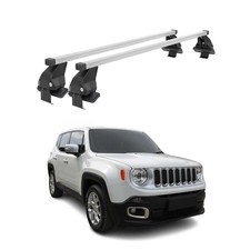 Menabo Dachträger Grundtäger für Jeep Renegade 2015-2025 50kg Silber 2x