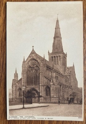 Glasgow The Cathedral Vintage Postkarte E. J. Arnold & Sohn