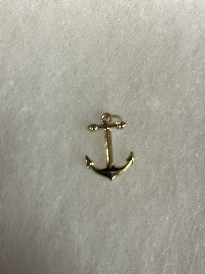 Colgante ancla oro 14k Foto 2 de 4