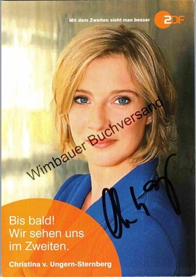 Original Autogramm Christina von Ungern-Sternberg ZDF /// Autograph signiert sig