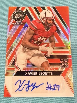 XAVIER LEGETTE 6/10 RC AUTO 2024 Leaf Press Pass Premium  #BA-XL1 