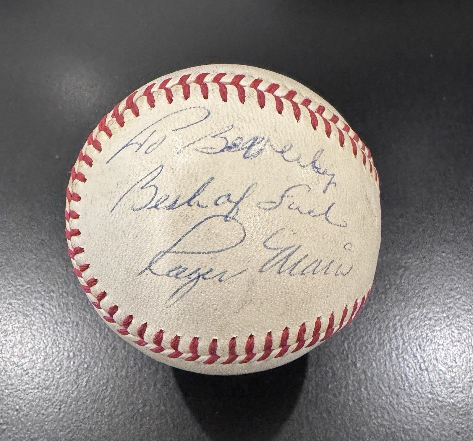 Roger Maris Autographed Signed New York Yankees Baseball Giles Era 3 w/ BAS JSA PSA LOAs To Beverly 