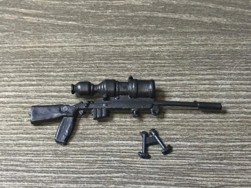 1986 GI JOE LOW LIGHT SNIPER RIFLE w/ BIPOD (v1 & v2) Hasbro Accessory Original