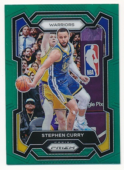 STEPHEN CURRY 2023-24 PANINI PRIZM GREEN #119 GOLDEN STATE WARRIORS MINT