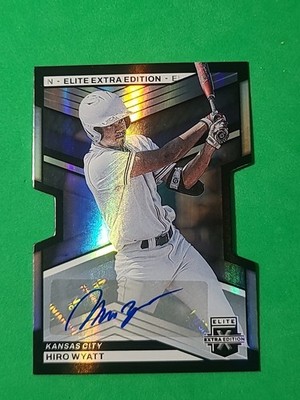 Hiro Wyatt 2023 Elite Extra Edition Die-Cut Auto /399 Kansas City Royals #143