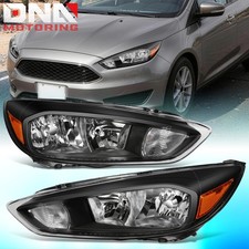 For 15-18 Focus Black Housing Amber Corner Side Headlight Headlamp Replacement