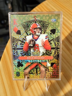  Kyle Mccord 1/1 PRC Gold Mojo Kind Of Diamonds 2024 5 Card Draw Wild Card 