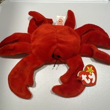 TY Beanie Baby Babies DIGGER The Red Crab 4027 Retired MWMT - NEW PVC