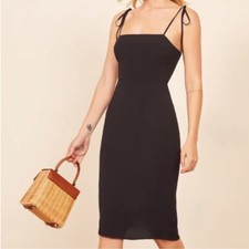 Reformation Jasper Dress – Black – Size 4