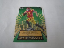 2023 LEAF DRAFT CALEB WILLIAMS GREEN AWARD WINNERS ROOKIE CARD NO. 14