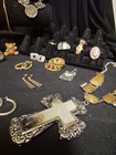 Women Fashion Jewelry Mixed Lot Multicolor Mixed Metals Metal/Glass Necklace + — photo 8