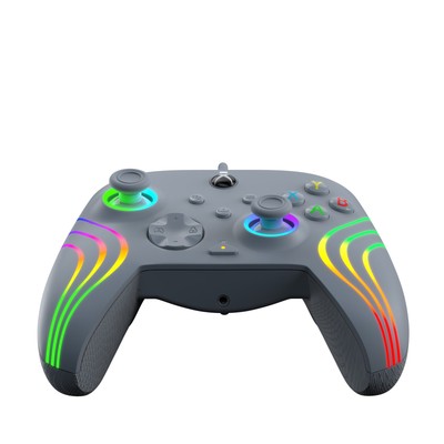 PDP LLC Afterglow  Wave Kabelgebundener Grey Gaming Controller für PC, Xbox Seri