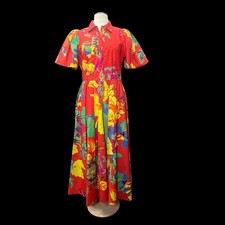 Christopher John Rogers Target Floral Maxi Shirt Dress Red 10 Maximalist Bloom