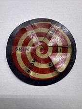 1940  s Vintage Cracker Jack Blow Spin Top - Tin marked Dowst - Chicago