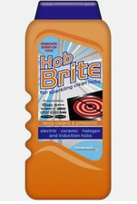 HOB BRITE Glass Halogen Induction Ceramic Hob Cream Cleaner Powerful 250ML 23.96 per litre