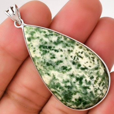 Natürliche Dioptase 925 Sterling Silber Anhänger Schmuck P-1001