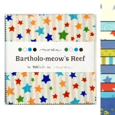 Moda Charm Pack - Bartholo-meows Reef - Precut Cotton Squares - Quilting Fabric