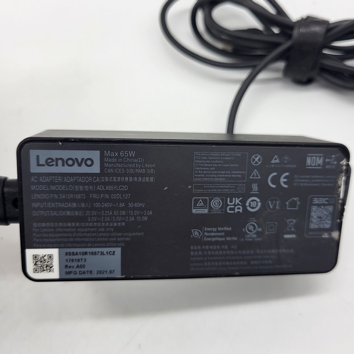 Cargador Lenovo 65w Usb-c T470 T480 T570 T580 Yoga 910-13ik | Cuotas Sin Interés - Foto 12