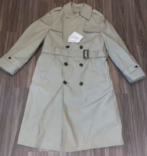 Defense Logistics Agency Valor Collection Marine Trench Coat Mens Pewter 40R NEW