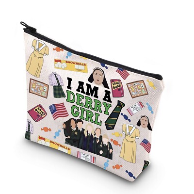 WCGXKO Sister Michael Derry and Girls Show Gift I Am A Derry Girl Cosmetic Ma...