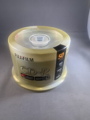 Fujifilm CD-R 50 Pack Spindle 700MB 80MIN 48X Blank CD Discs Factory ...