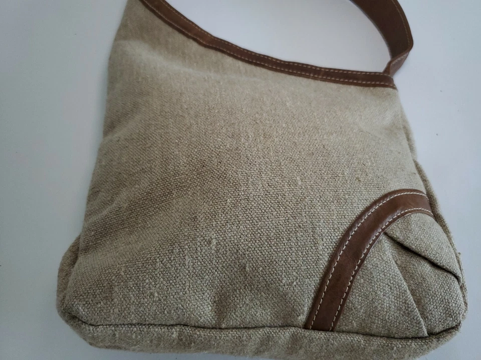  Bolso de Hombro Lauren Merkin Retro Algodón Pana Cremallera Asimétrico Foto 4 de 4