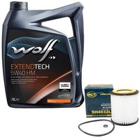 MotoröL Set 5W40 5 Liter + ÖLfilter SH 4032 L FüR BMW 5Er 1Er X1 Z4 3Er 4Er X3