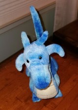 FAO Schwarz 8" Blue Dragon Plush Stuffed Animal Mythical Creature Toys R Us