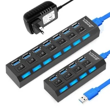 USB 3.0 HUB 2.0 HUB Multi USB Splitter 4/7 Port Expander Multiple USB 3 Hab 