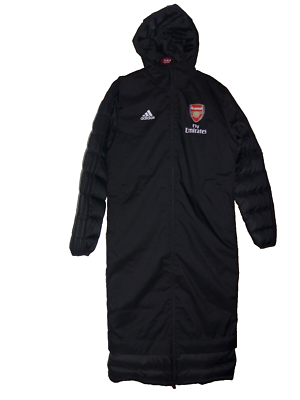 Arsenal Men's adidas Winter 18 jacket BQ6590 Long Coat Size S Black/White -  BNWT | eBay UK