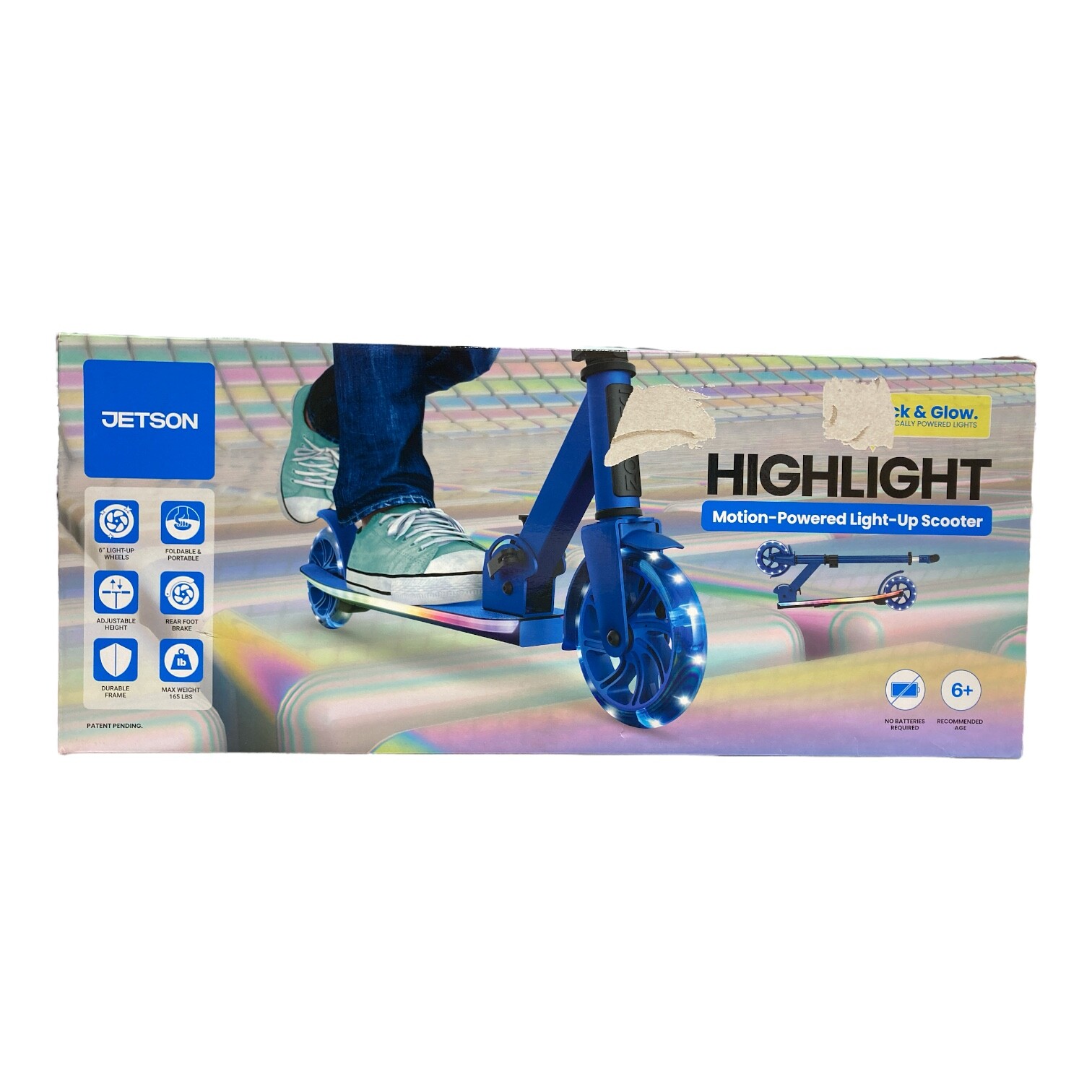 Самокат с подсветкой Jetson Highlight Motion, синий