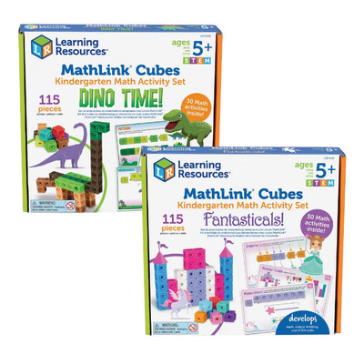 Learning Resources Math Link Cubes Play Learn Activity Set 115 Piece Ages 5+
