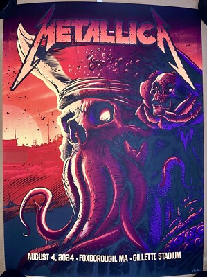 アバターフロンティアオブパンドラ ポスターセット METALLICA POSTER FOXBOROUGH MASS 8/4/2024 NIGHT 2 MAXXER242 72
