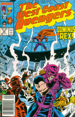 Avengers West Coast (1985) #  24 Newsstand (8.0-VF) Dominus 1987
