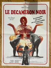 N842 AFFICHE DE CINEMA 80 * 60 CM : LE DECAMERON NOIR @ PIERO VIVARELLI @ RARE