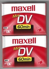 2 NEW Maxell Mini DV Blank Digital Video Cassette 60 Min Factory Sealed