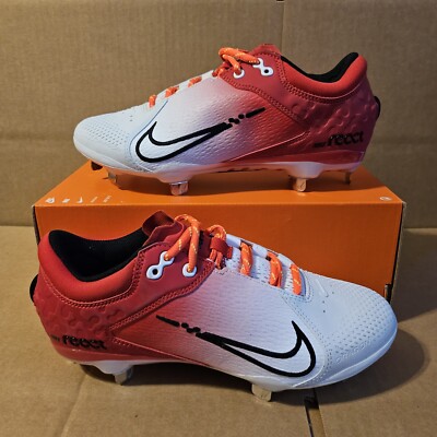 New Size 8 Womens: Nike Hyperdiamond 4 Elite White University Red CZ5917- 600