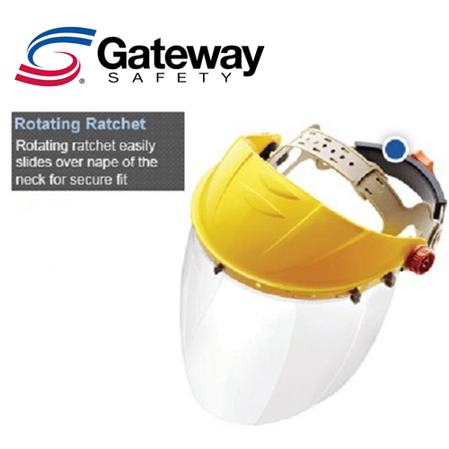 Gateway Safety 699 Venom Gesichtsschutz Kopfbedeckung (schwarz) & Visier Kombipack - Bild 4 von 6