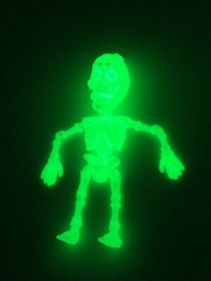 SKELETON Articulated Flexi Figure 3D Printed Figure 6'' GLOW IN DARK
