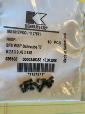 10 pcs KENNAMETAL  MS1017PKG   SFS  WSP  SCHRAUBE  T7  TORX  SCREWS