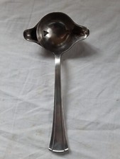 Cuillère à sauce gras-maigre en métal argenté