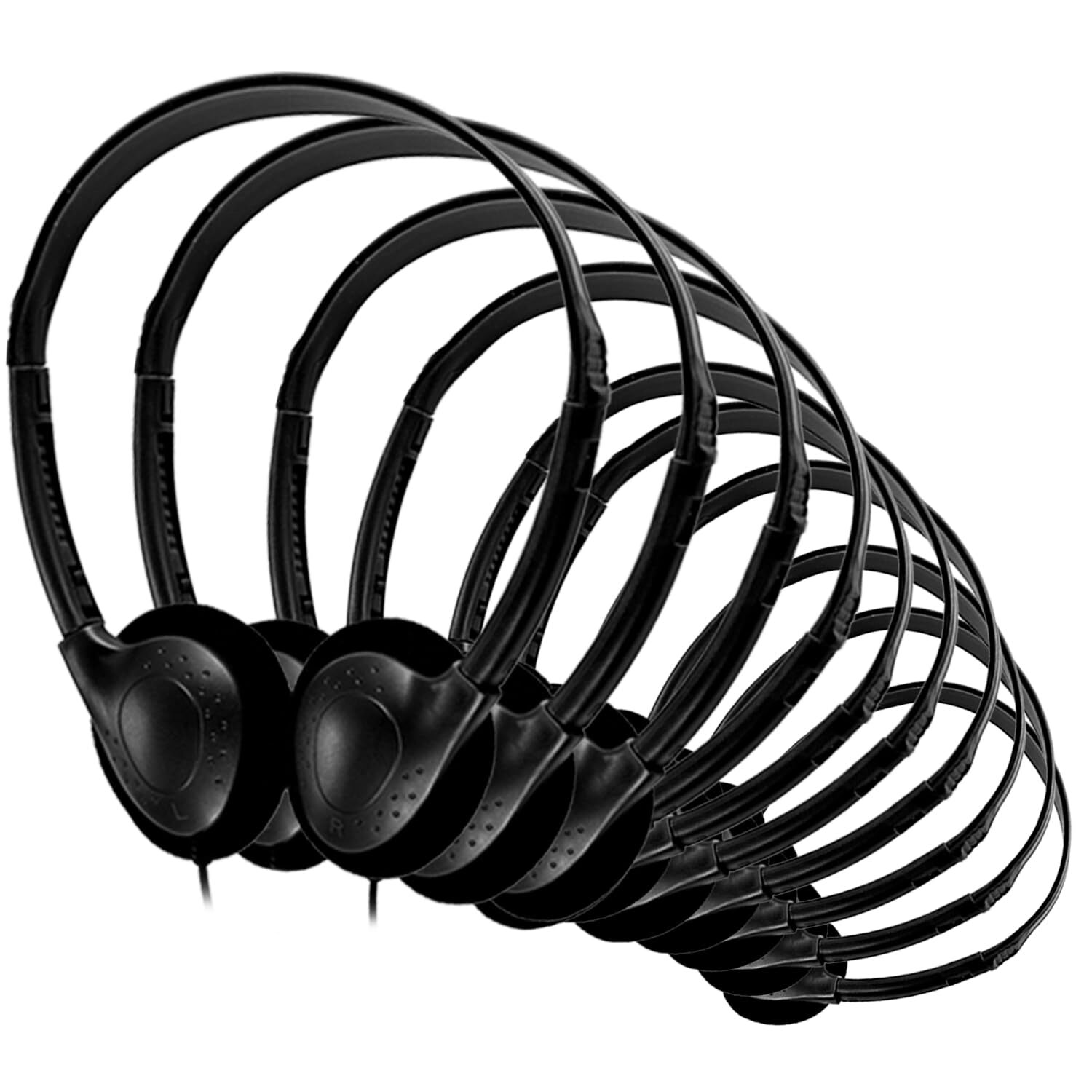 Wensdo 12 Pack Kids Headphones Bulk for Classroom School Students Wholesale C...