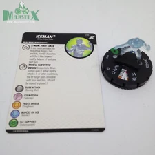 Heroclix X-Men: Xavier's School set Iceman #018 Uncommon figure w/card!