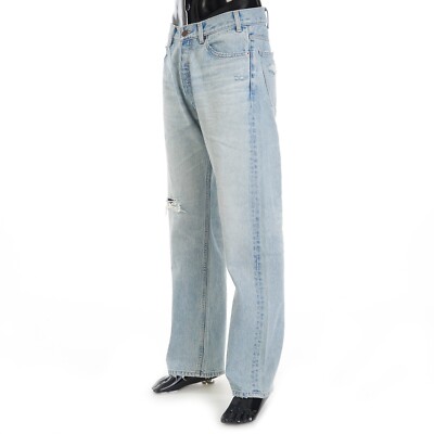 CELINE 1300$ Wesley Jeans - Blue Breezy Point Wash Denim | eBay