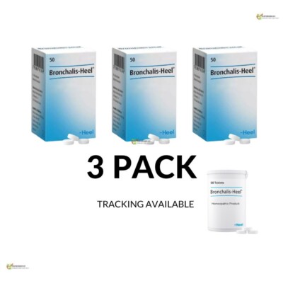 Bronchalis Heel Homeopathy Solution Acute Chronic Bronchitis Heel 50 tab 3 PACK