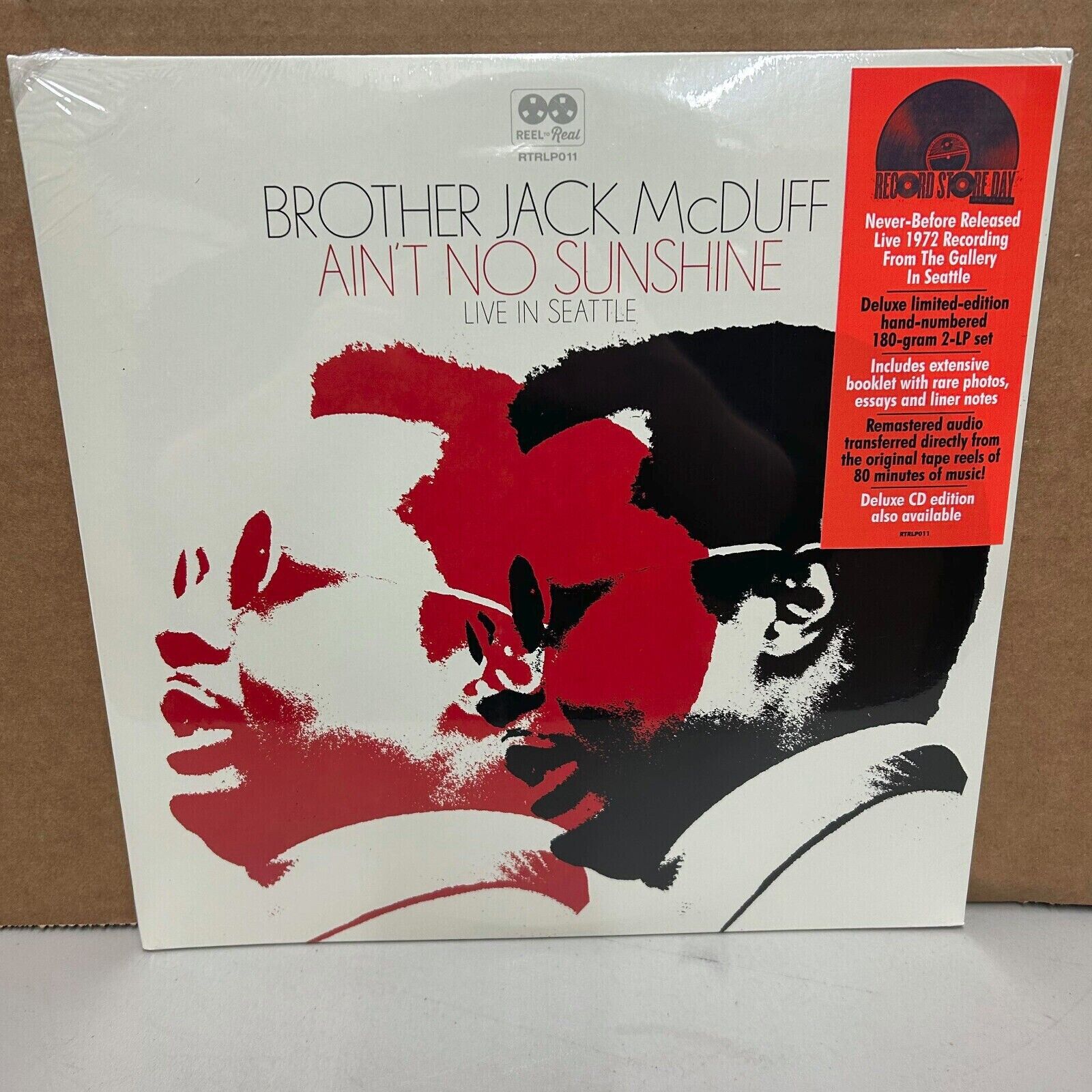 Brother Jack McDuff - Ain't No Sunshine Live in Seattle LP RSD 2024 Sealed