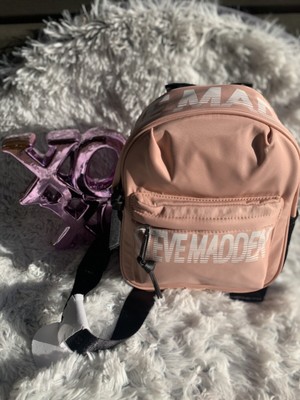 steve madden light pink backpack
