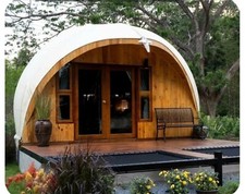 Pequeñas casas de lujo con forma de cigarra para hoteles resorts tiendas de campaña glamping al aire libre