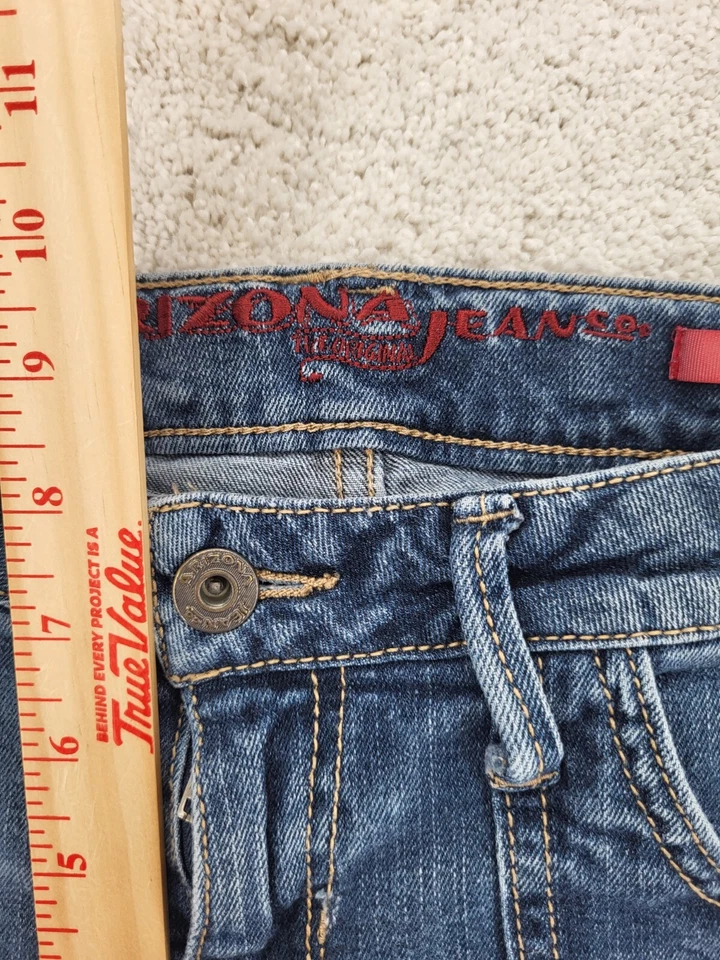 Denim Shorts Arizona Jean Co Womens Blue Stitched Pockets Plus 14.5 - Image 4 of 4